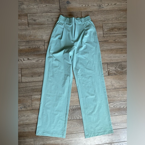 Alo High-Waist Pursuit Trouser (Long) Botanical Green Size XXS - Picture 10 of 10